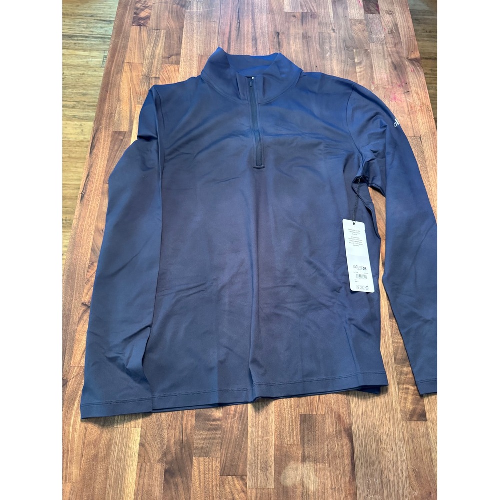 Alo Yoga Conquer 1/4 Zip Reform Long Sleeve Mens Navy Pullover M3193R L